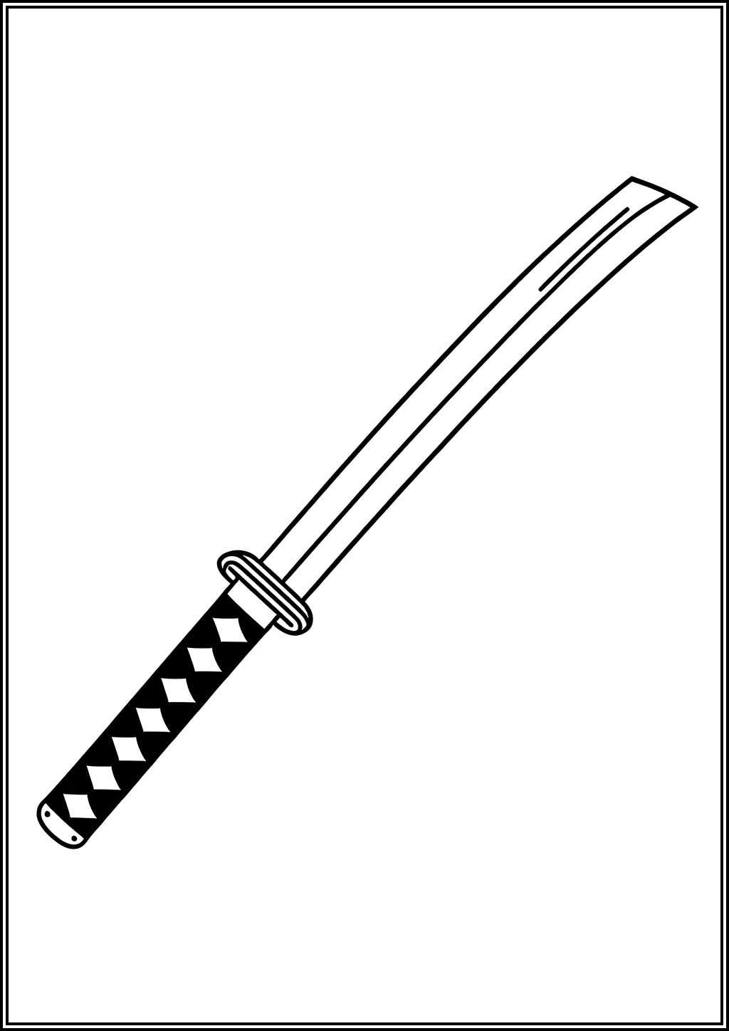 Free Katana Coloring