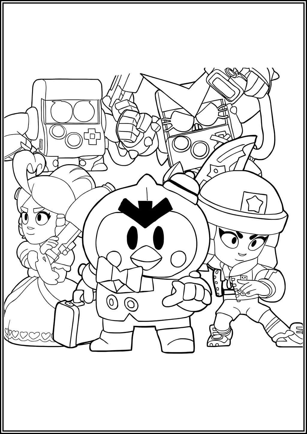 Free Printable Brawl Stars Coloring