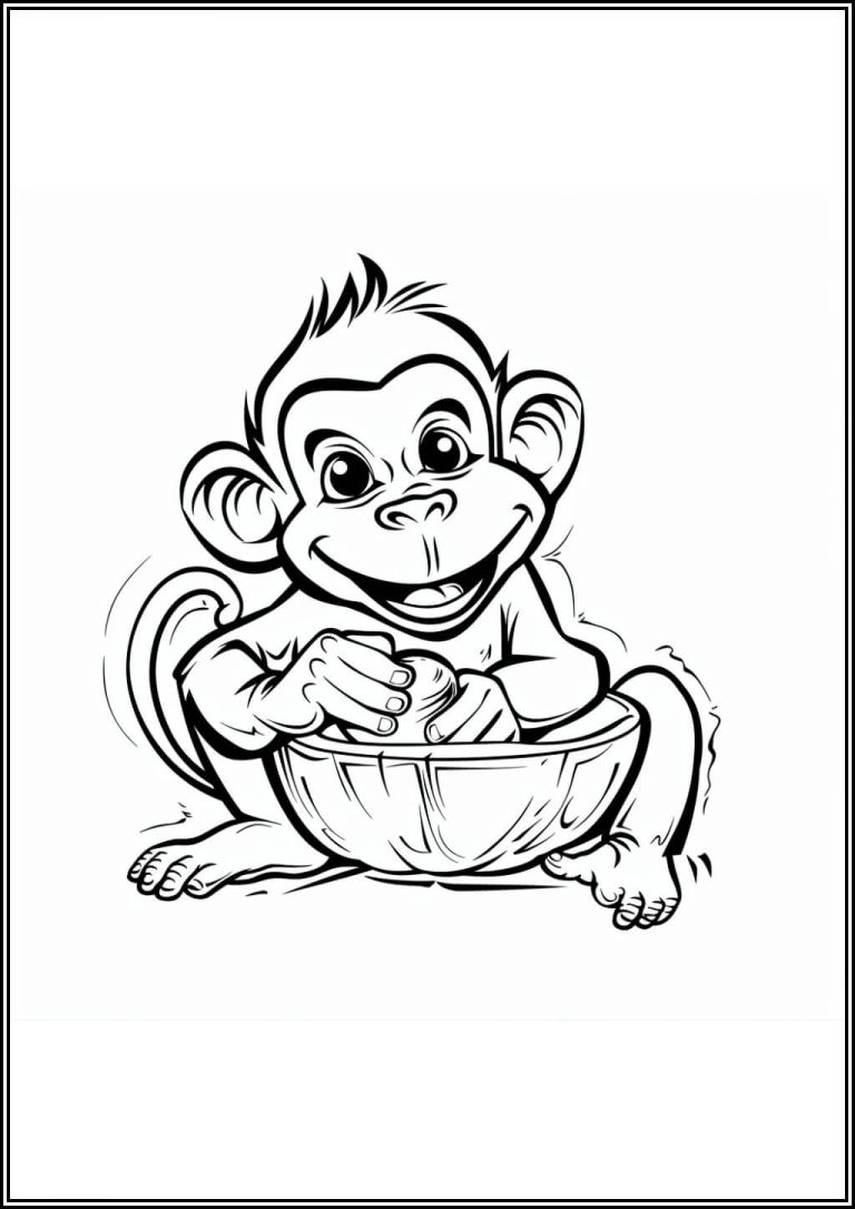 Monkey coloring pages (Free printable PDF) - TotalColoring.com