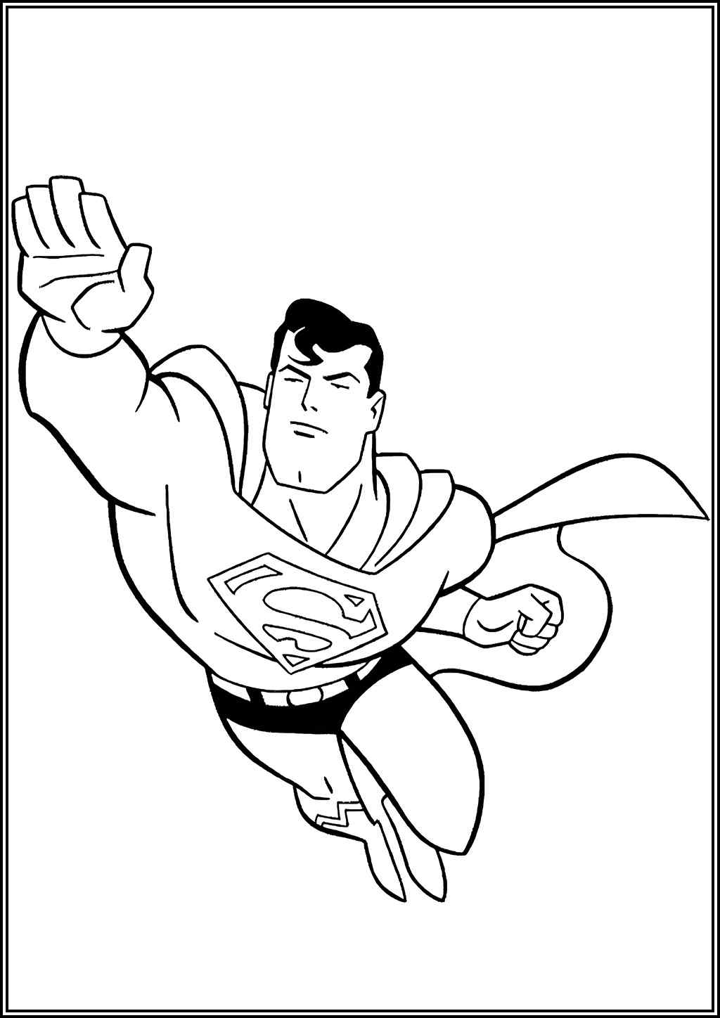 Free Superman Image Coloring