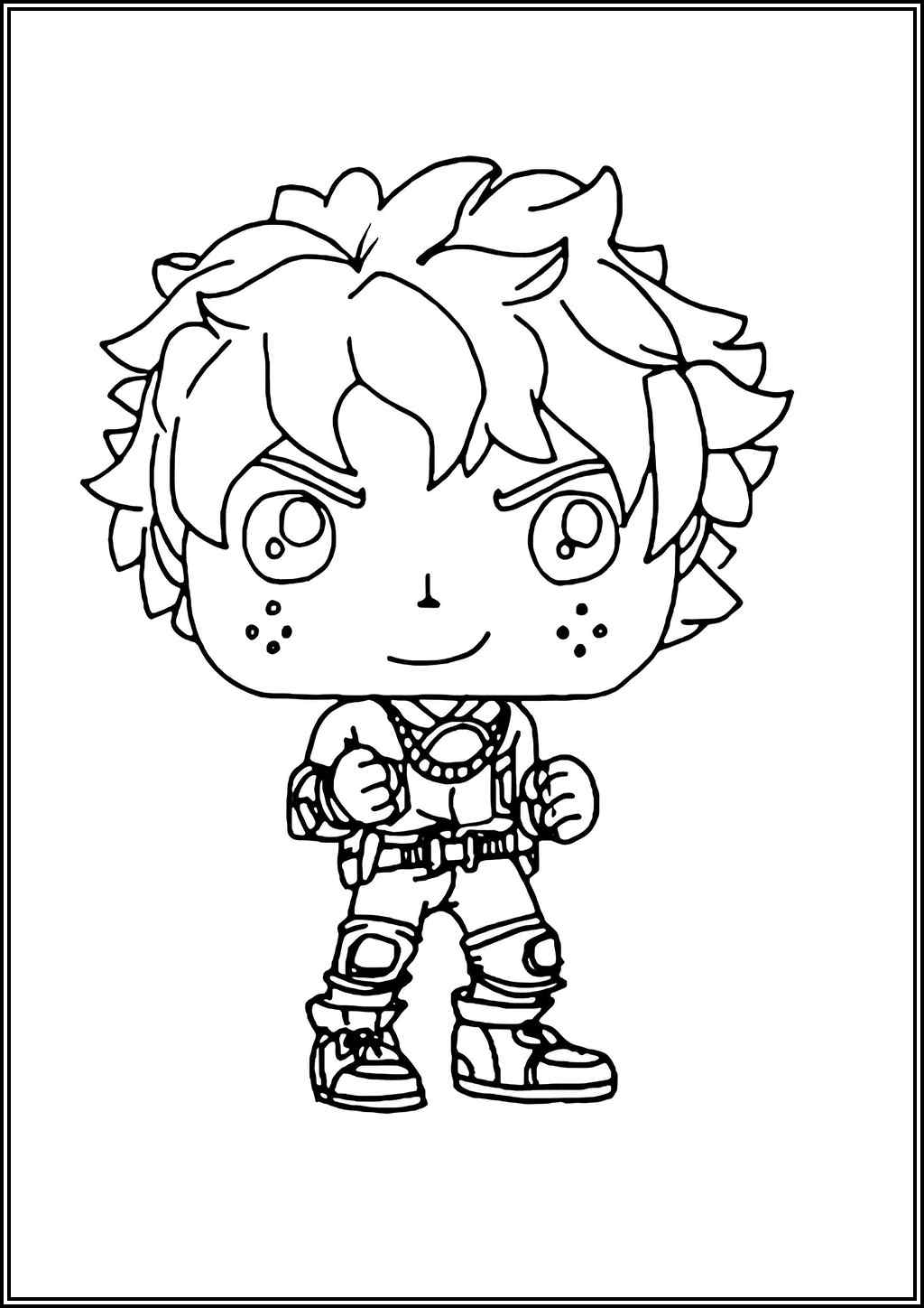 Funko Pop Izuku Midoriya Coloring