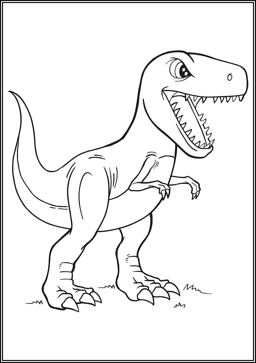 Funny T Rex Coloring