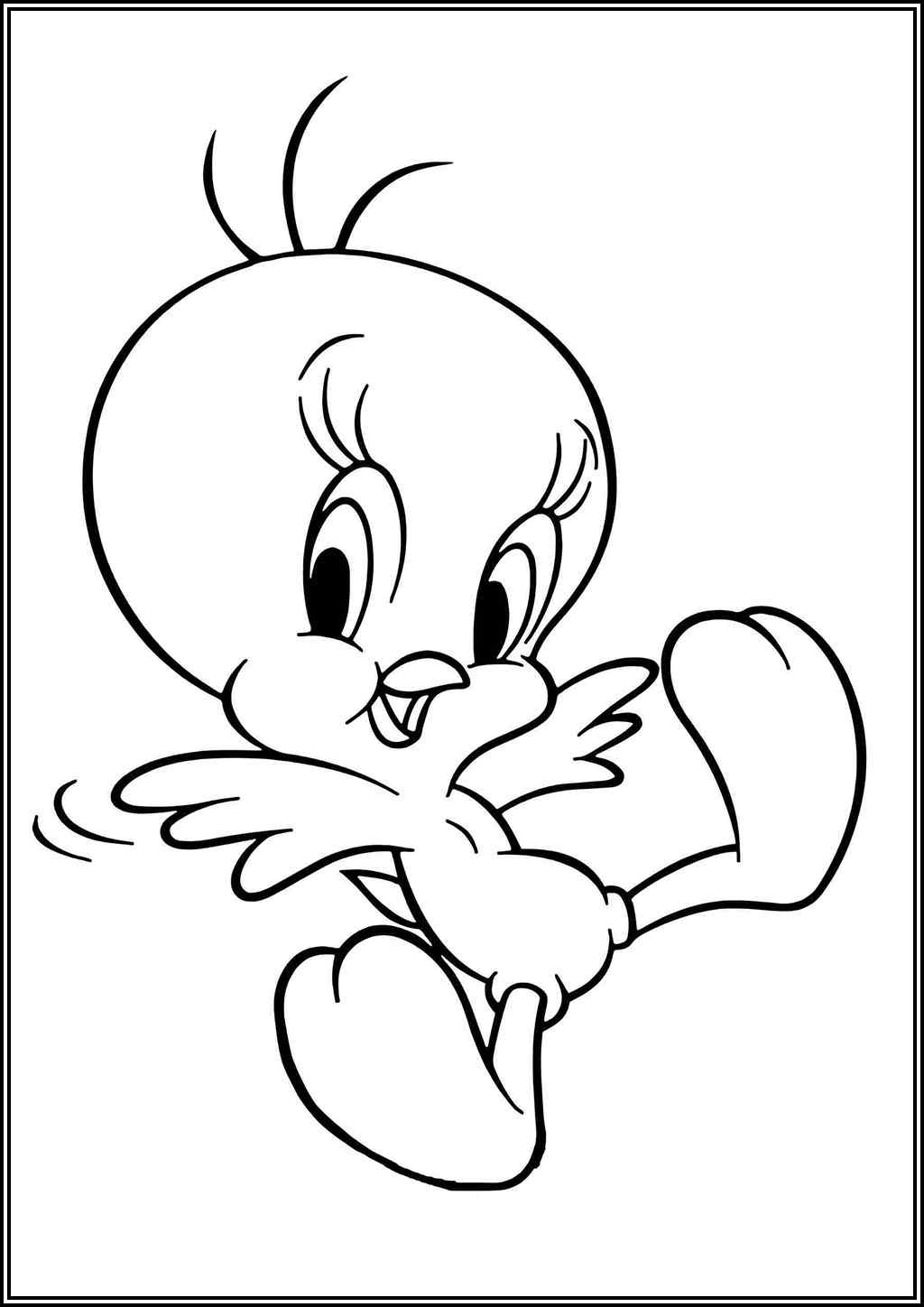 Tweety Bird coloring pages (Free printable PDF)