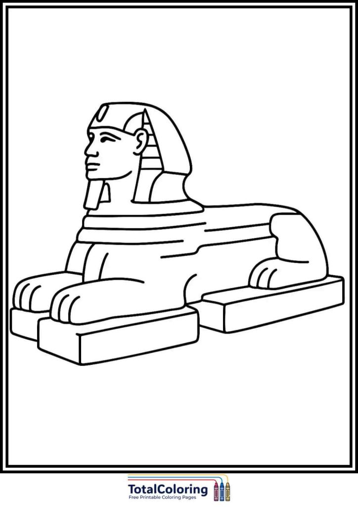 great sphinx coloring page