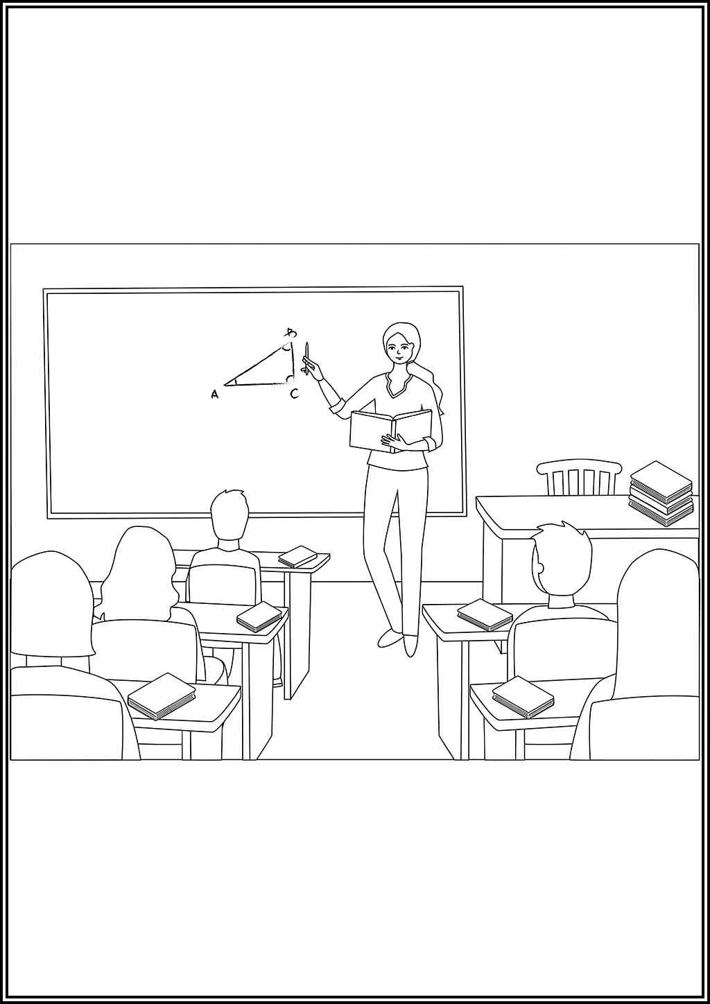 High School Teacher Coloring