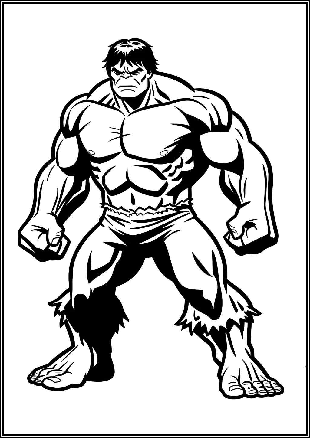 Hulk Image Coloring