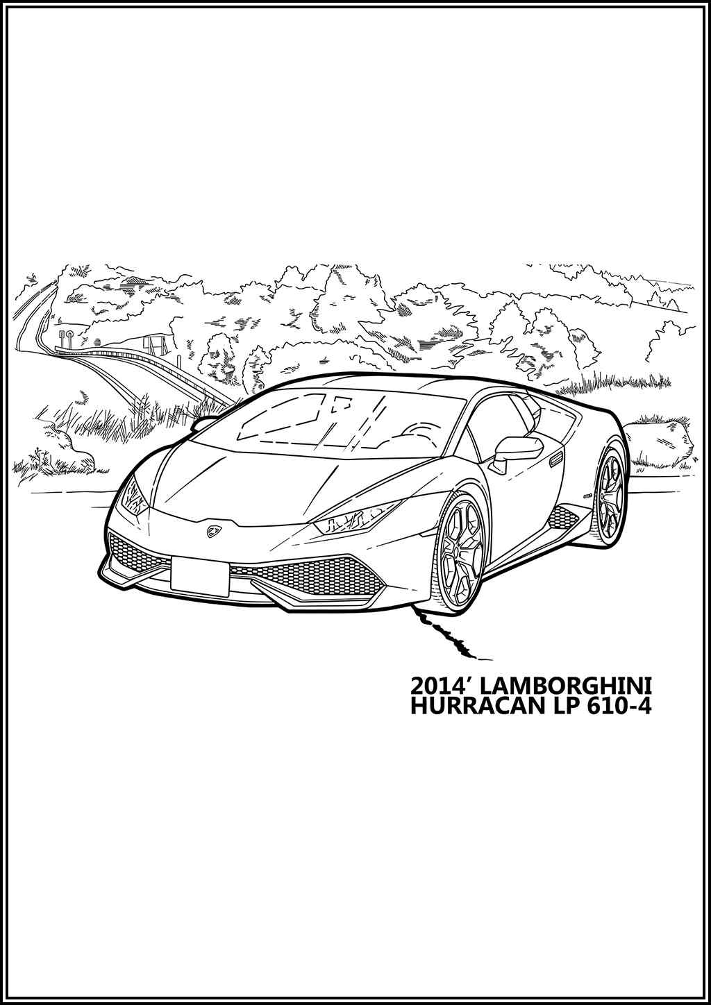 Lamborghini Huracan Lp Coloring
