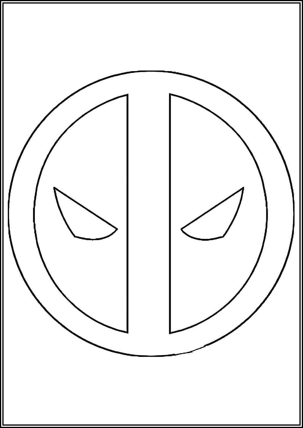 Logo Deadpool Coloring