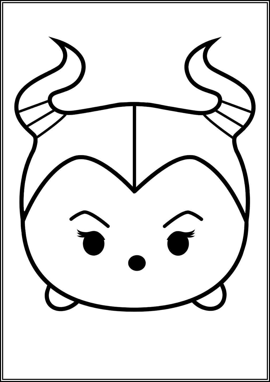 Maleficent Tsum Tsum Coloring