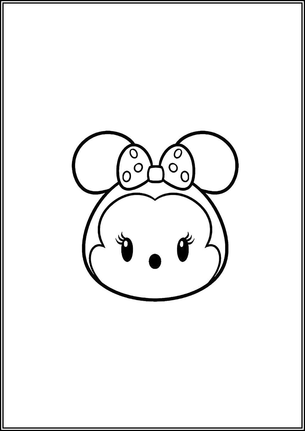 Minnie Tsum Tsum Coloring