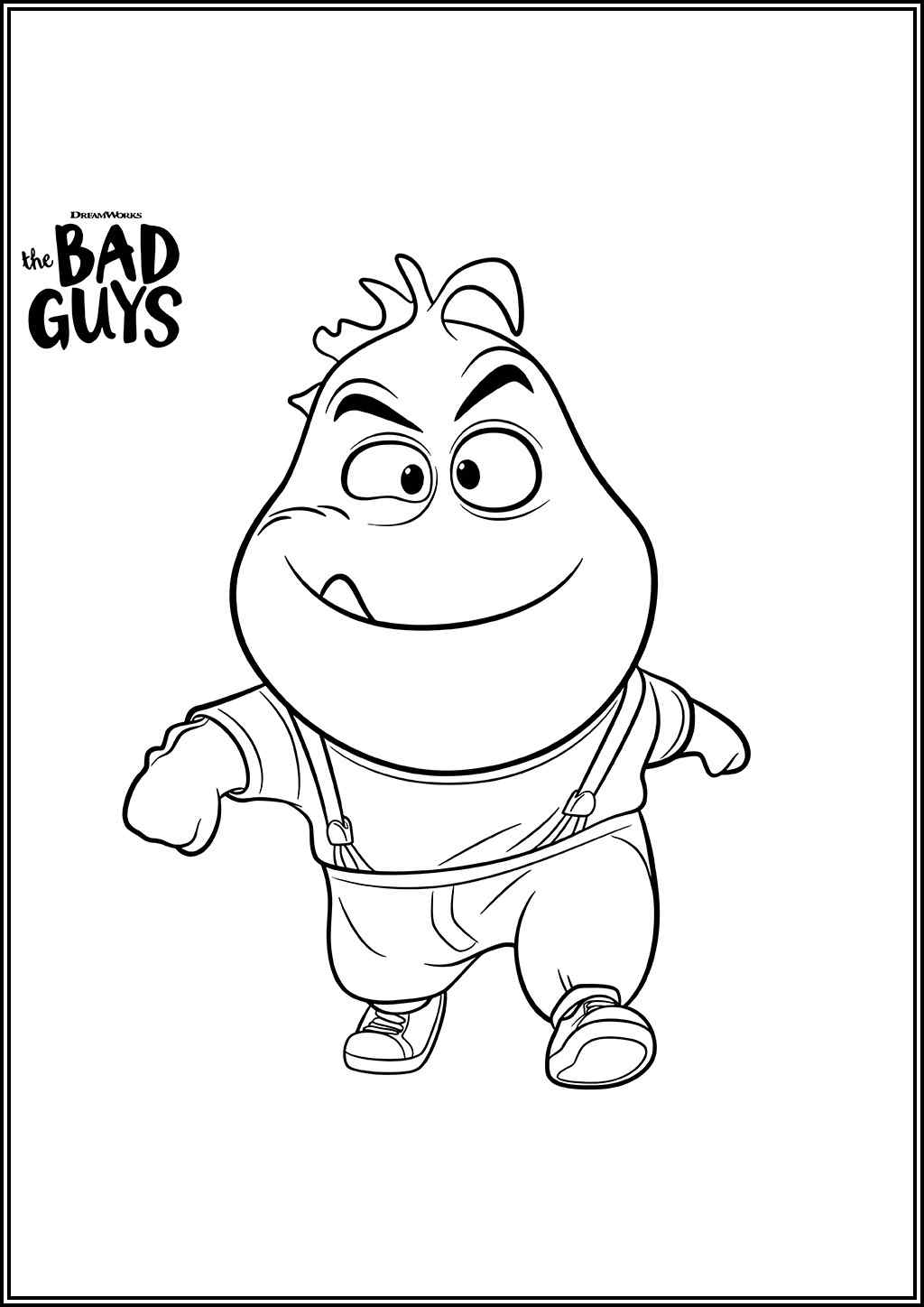 Mr Piranha In The Bad Guys Coloring