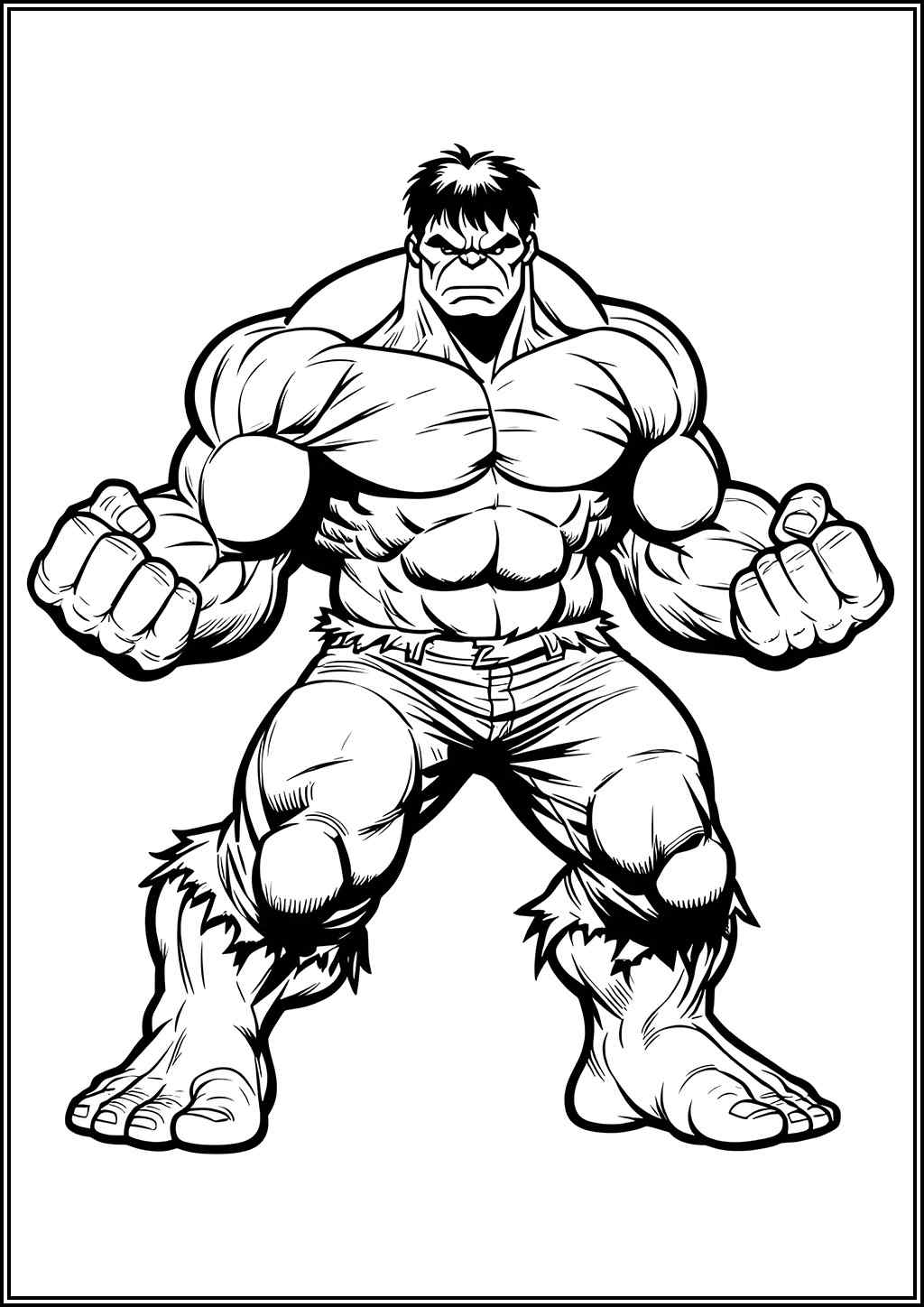 Muscle Hulk Coloring