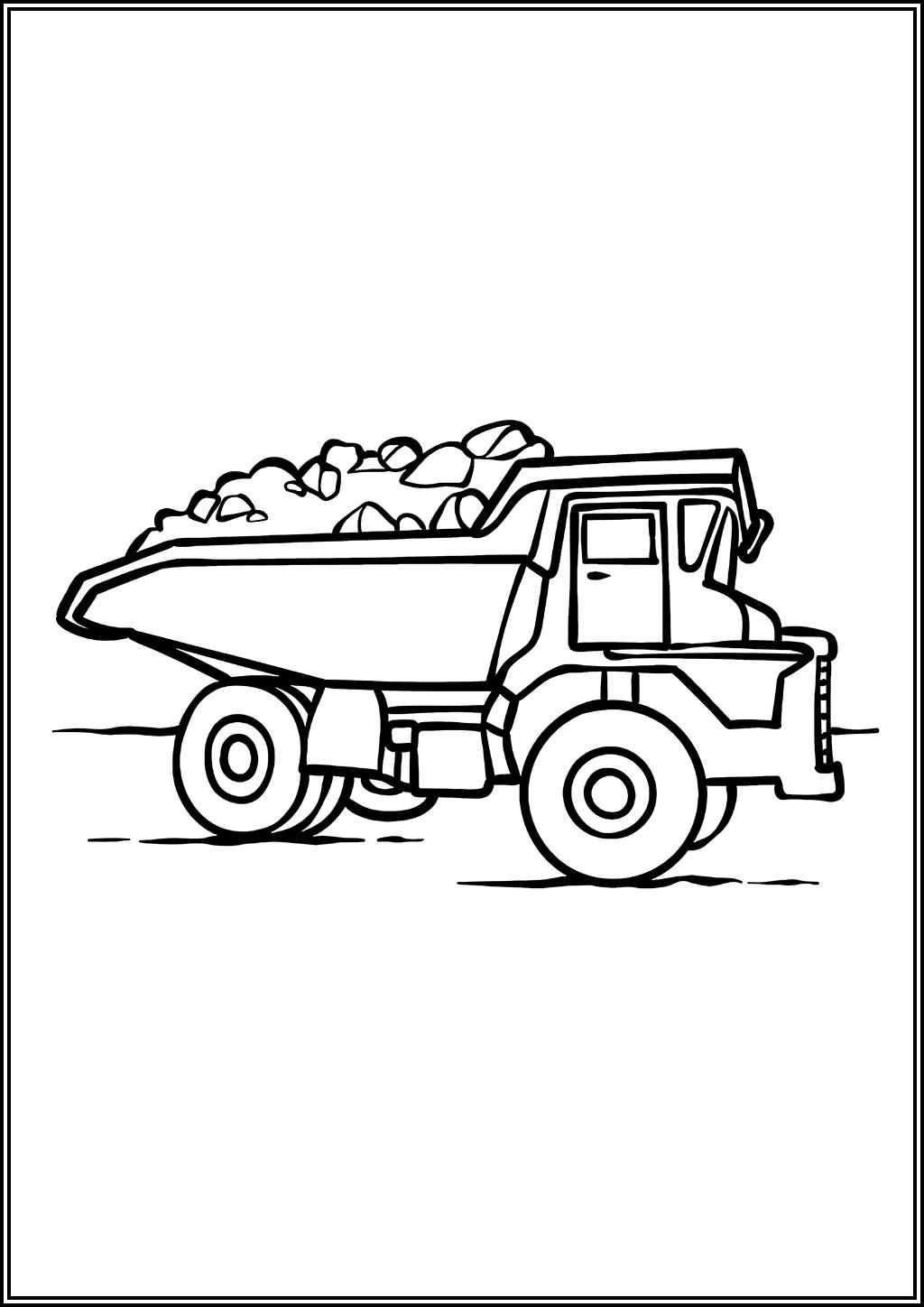 Nice Dump Truck Coloring