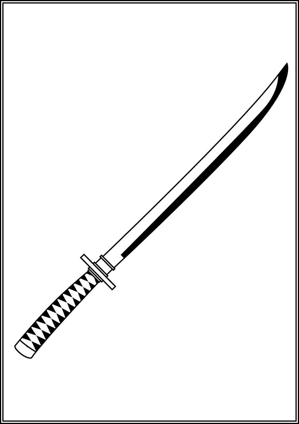 Nice Katana Coloring