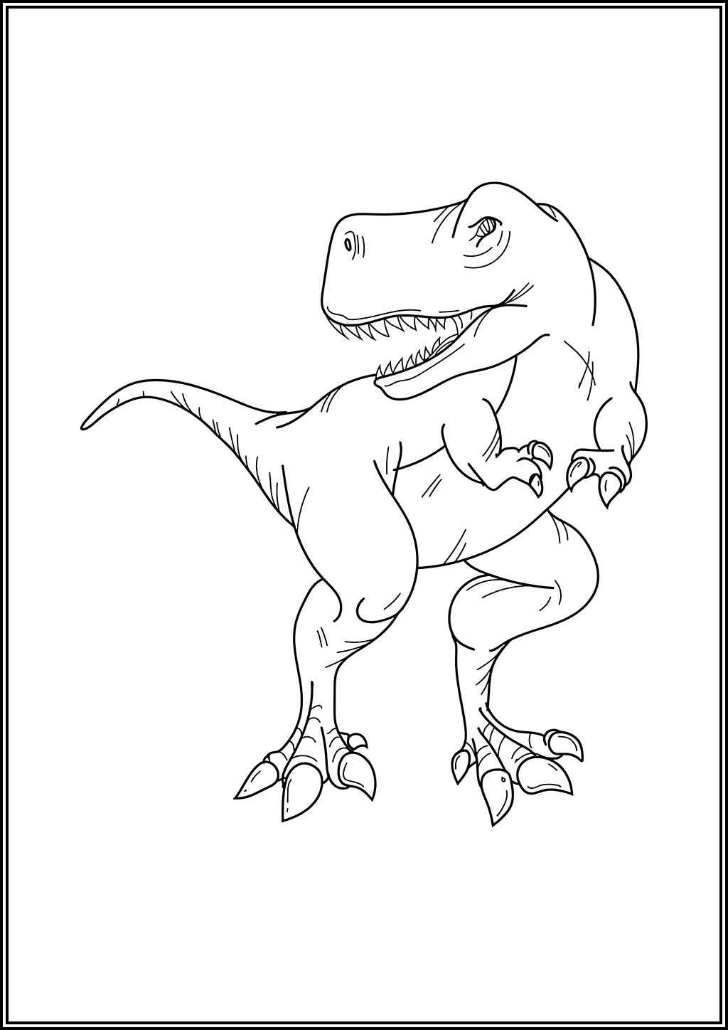 Nice T Rex Coloring