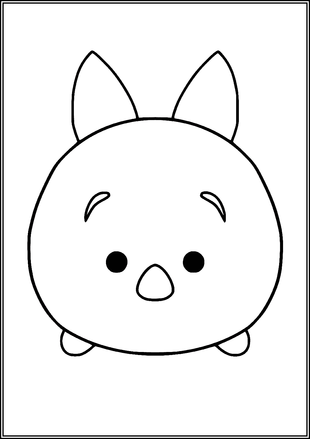 Piglet Tsum Tsum Coloring