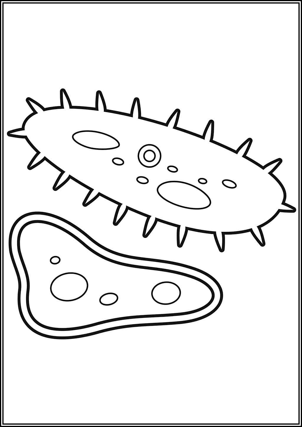 Printable Bacteria Coloring