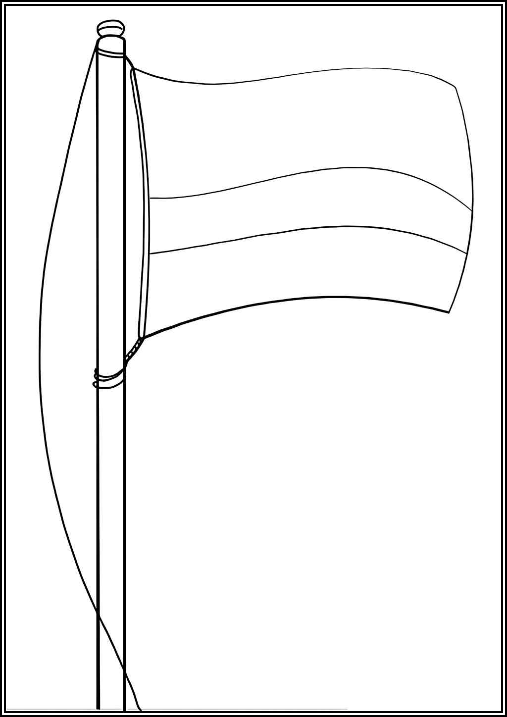 Printable Colombia Flag Coloring