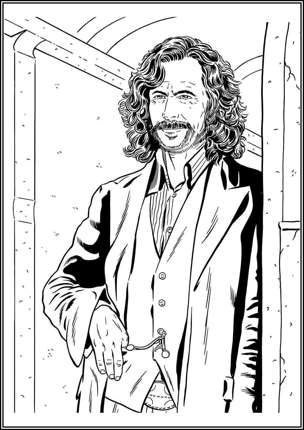 Sirius Black From Harry Potter Coloring