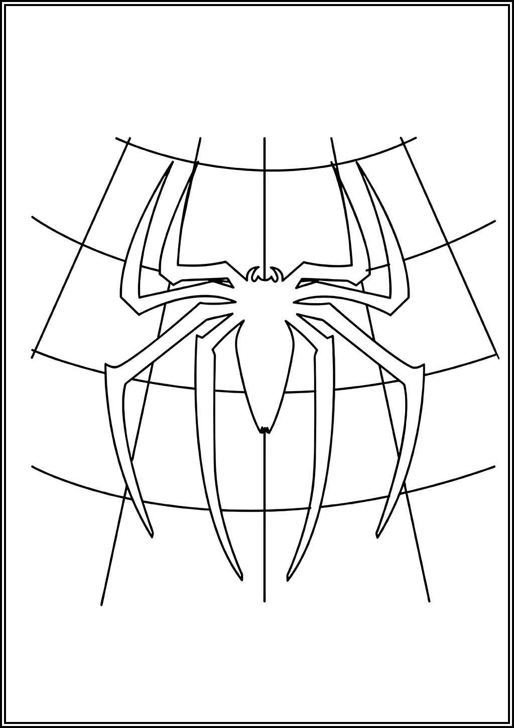 Spider Man Logo Coloring
