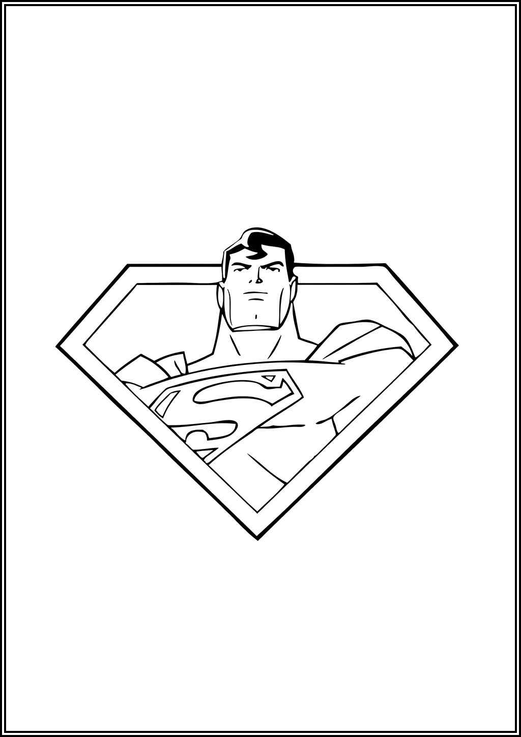 Superman Logo Coloring