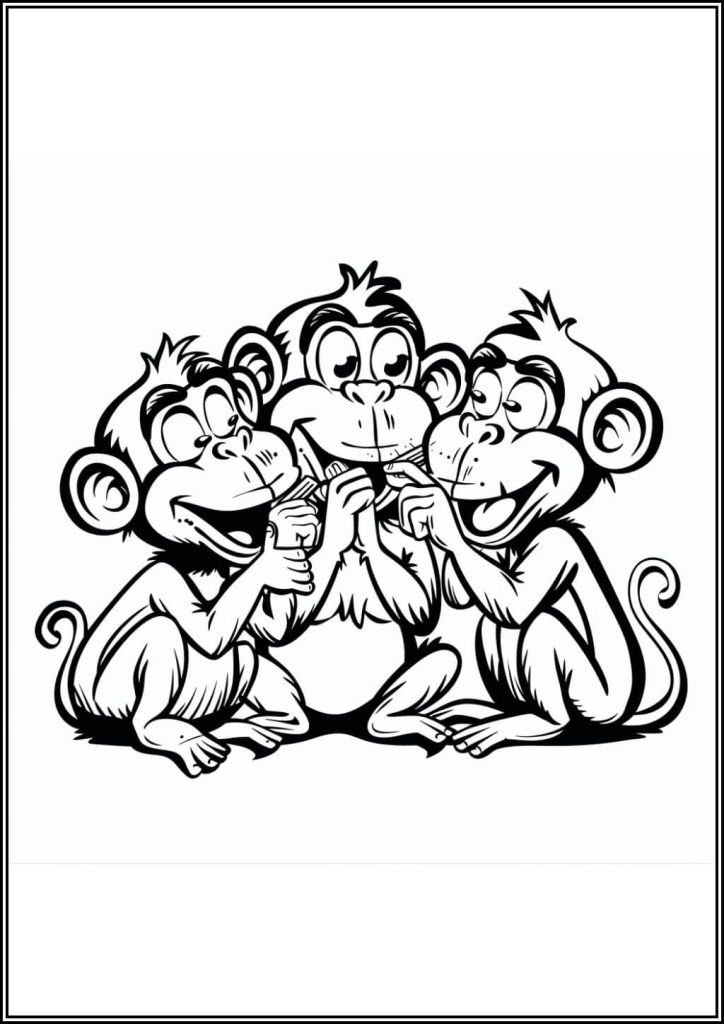 Three Monkey Coloring