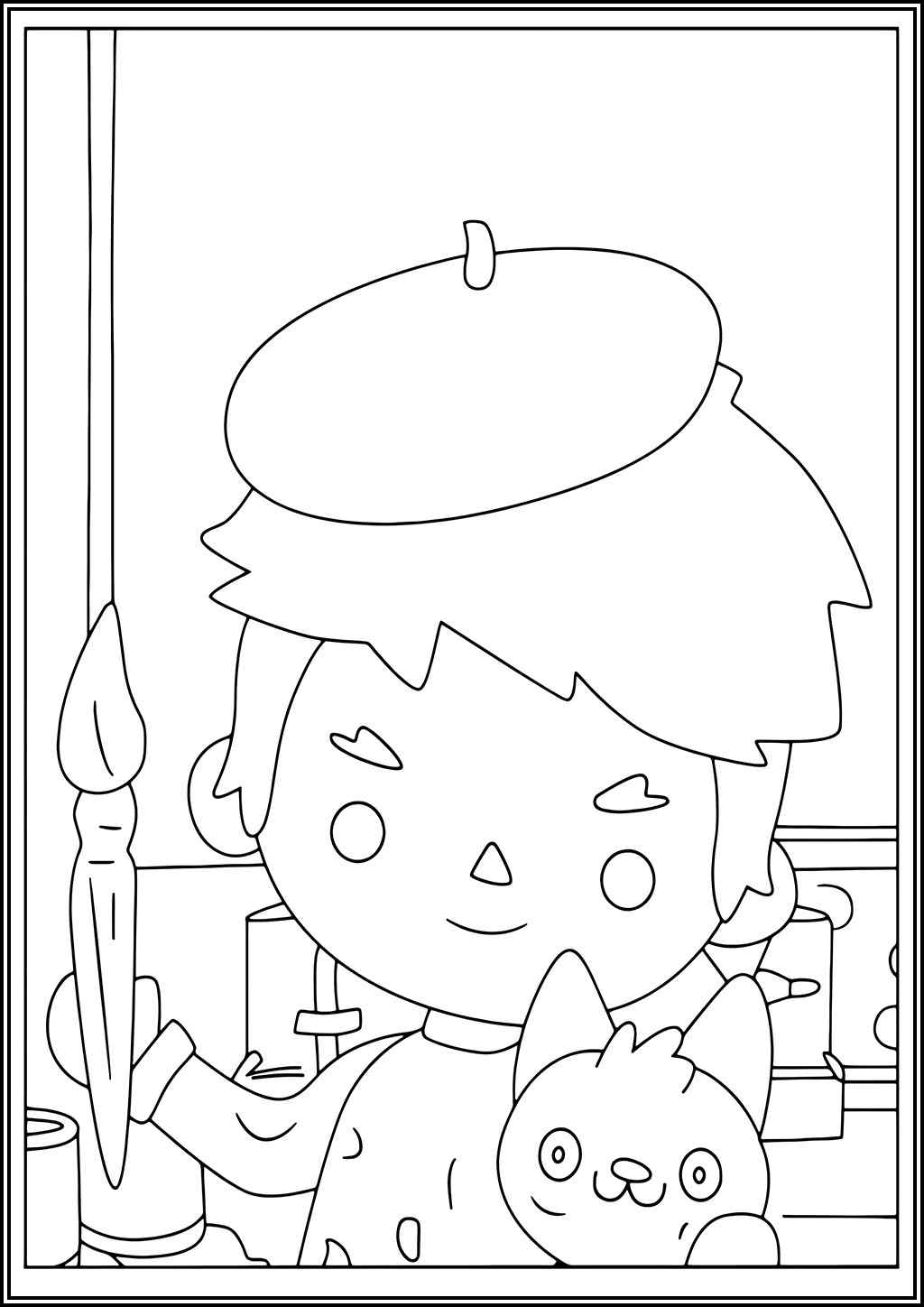 Toca Boca Artist Coloring