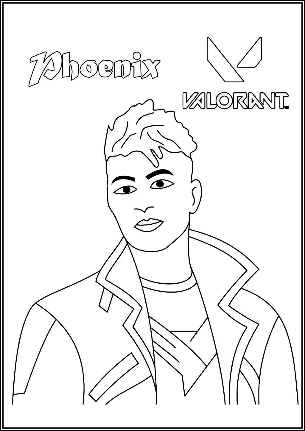 Valorant Phoenix Coloring