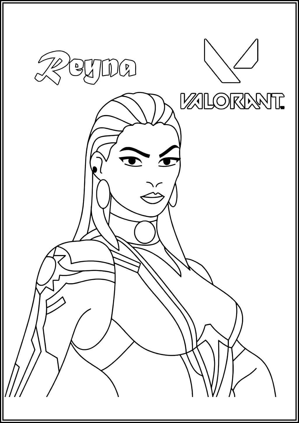 Valorant Reyna Coloring