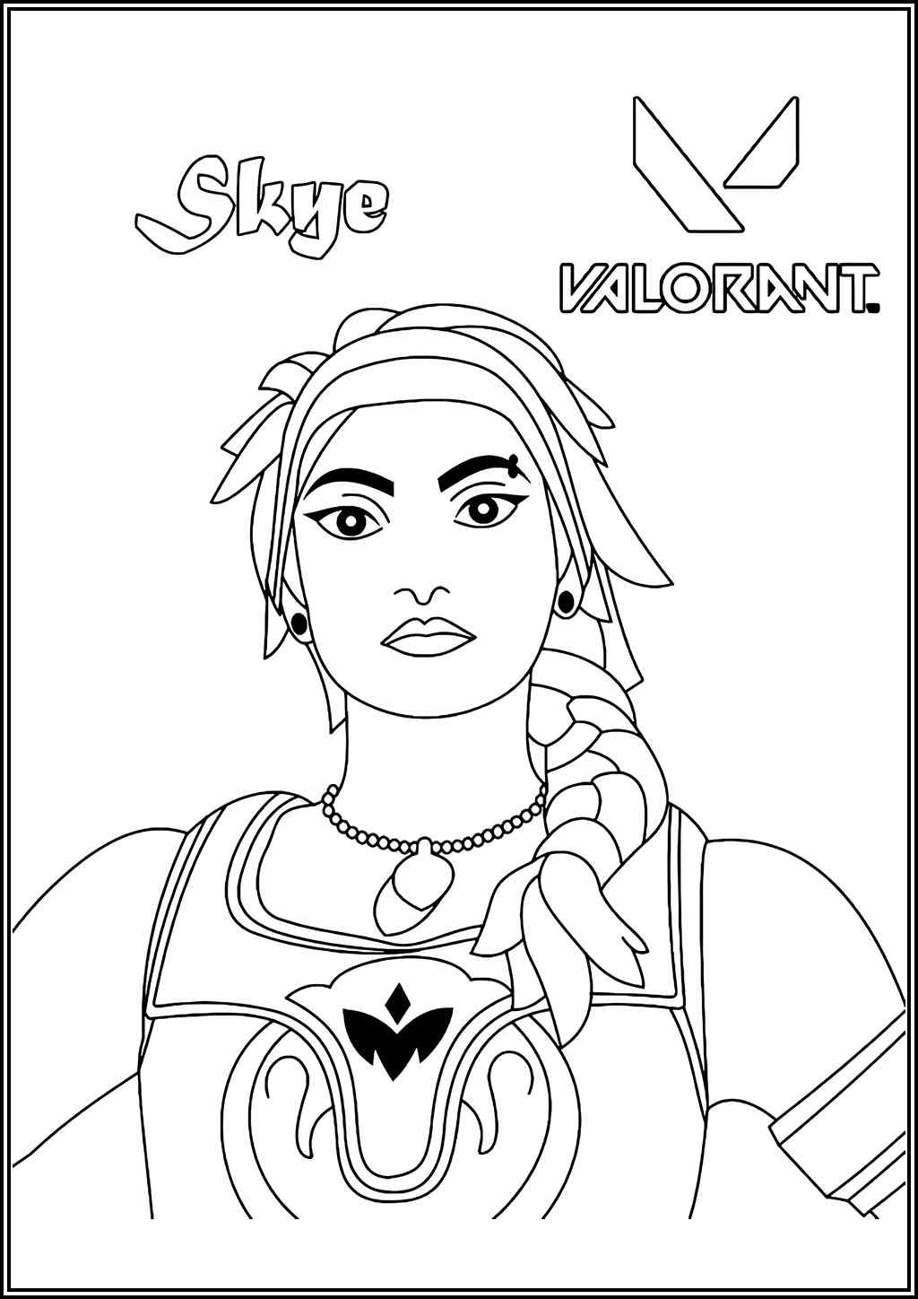 Valorant Skye Coloring