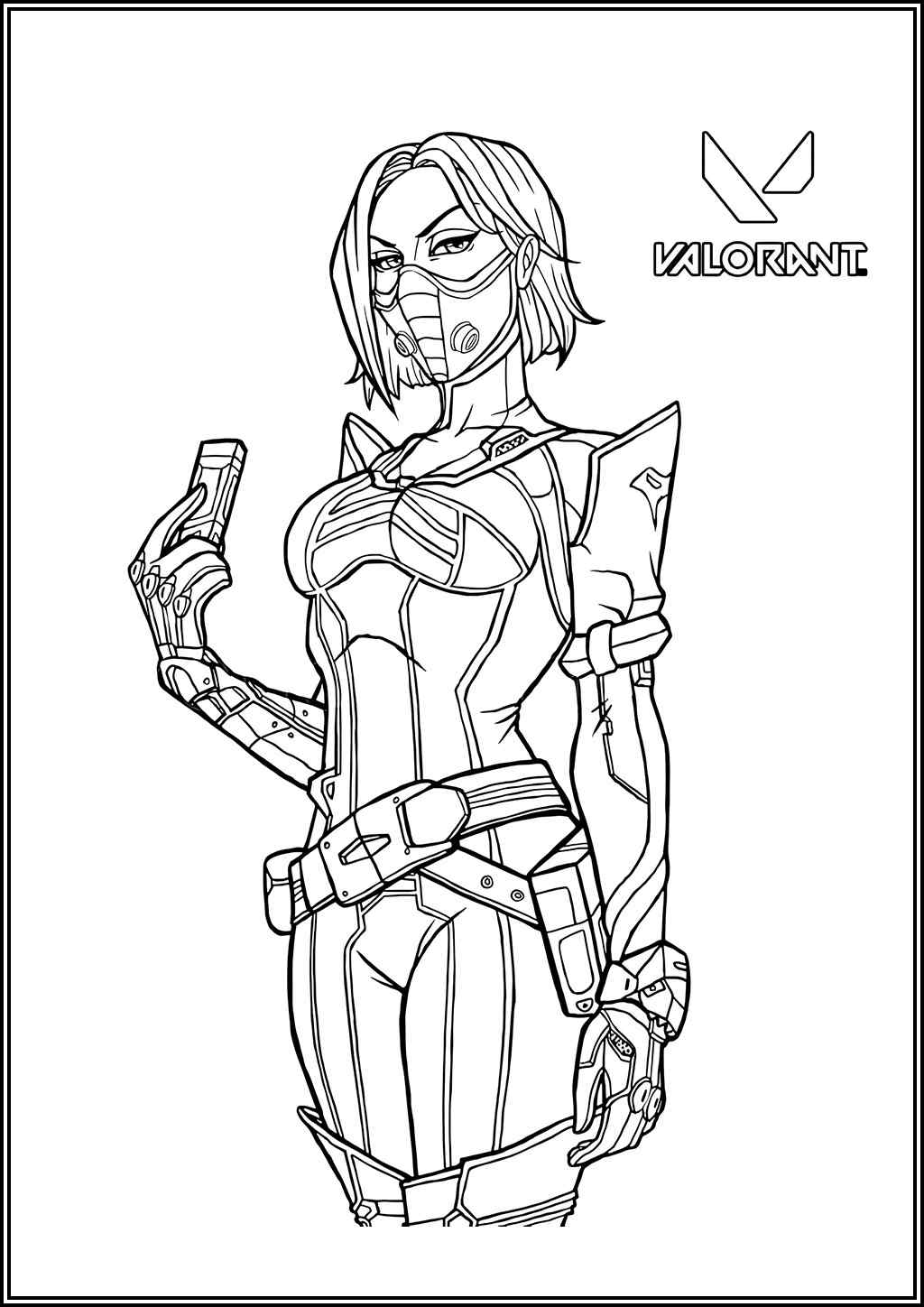 Valorant Viper Coloring