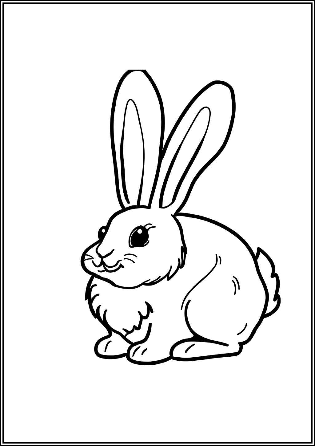 Very Cute Rabbit Coloring