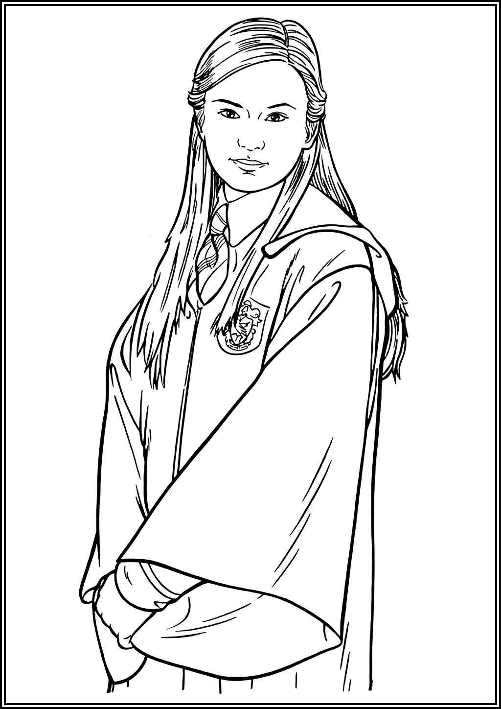 Zhou Chang From Harry Potter Coloring