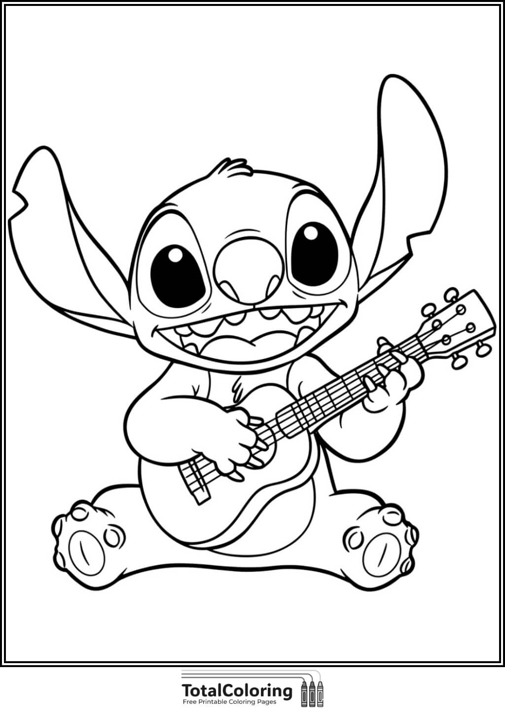 Stitch coloring pages. 16 free printable PDF