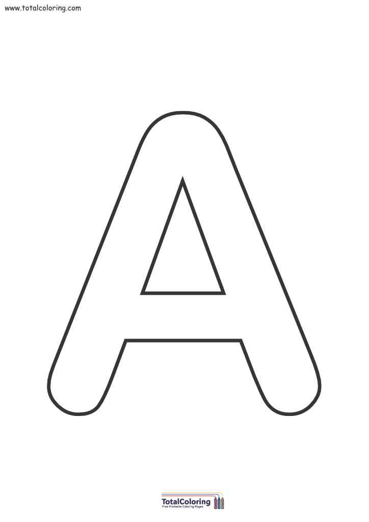 Letter A Free Printable Template