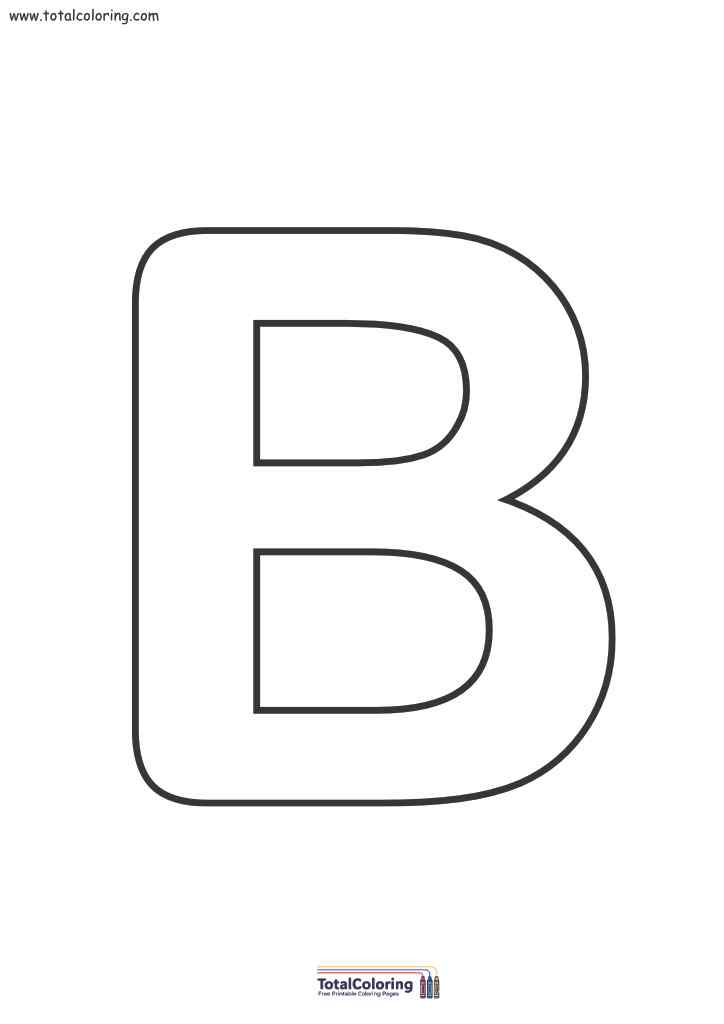Letter B Free Printable Template