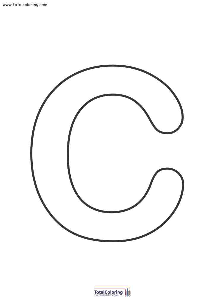 Letter C Free Printable Template