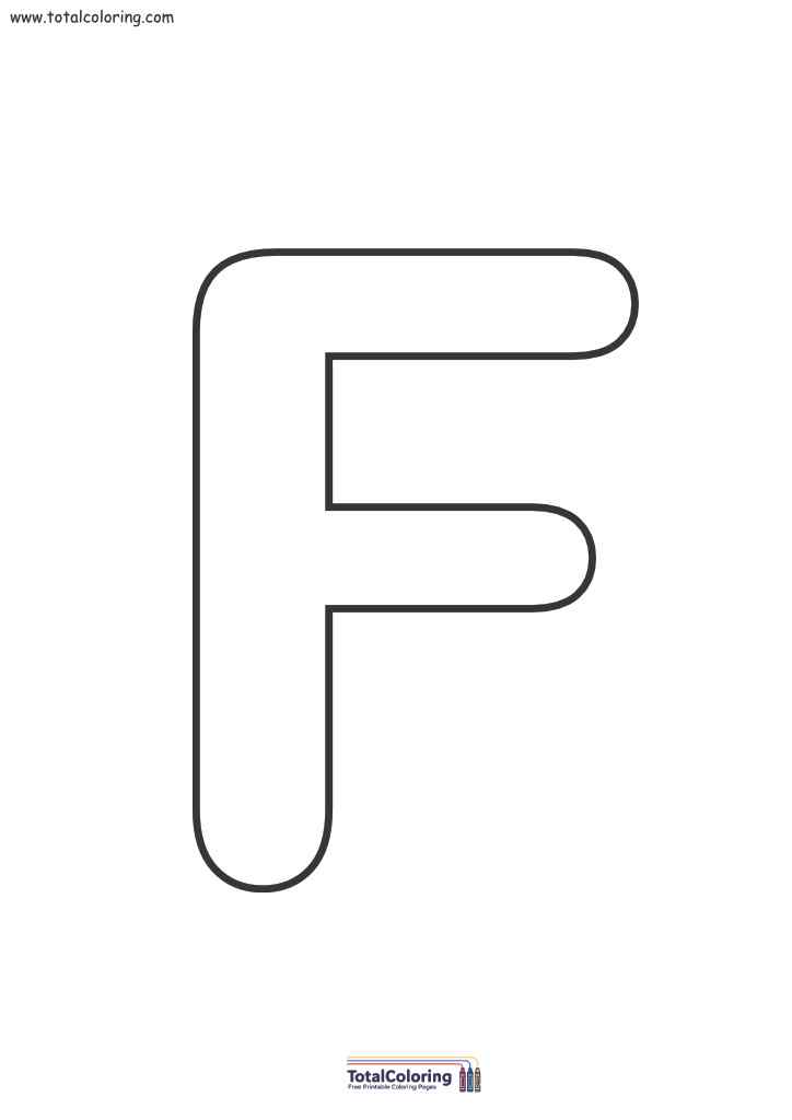 Letter F Free Printable Template