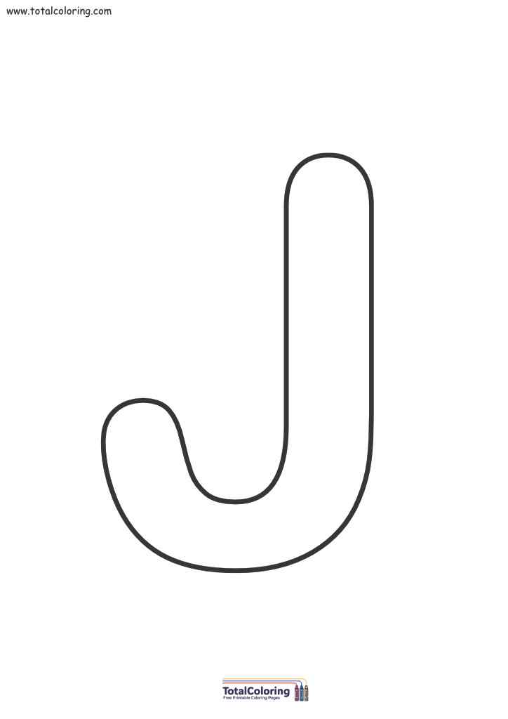 Letter J Free Printable Template0