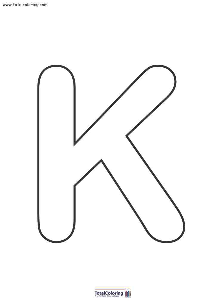 Letter K Free Printable Template