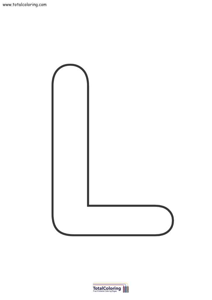 Letter L Free Printable Template