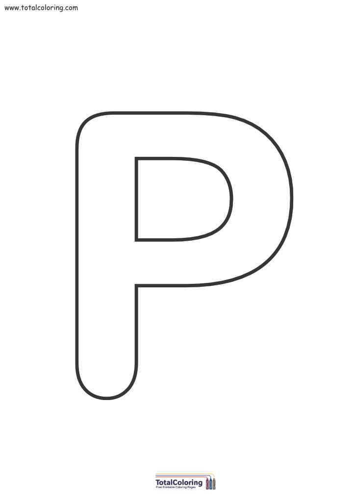 Letter P Free Printable Template