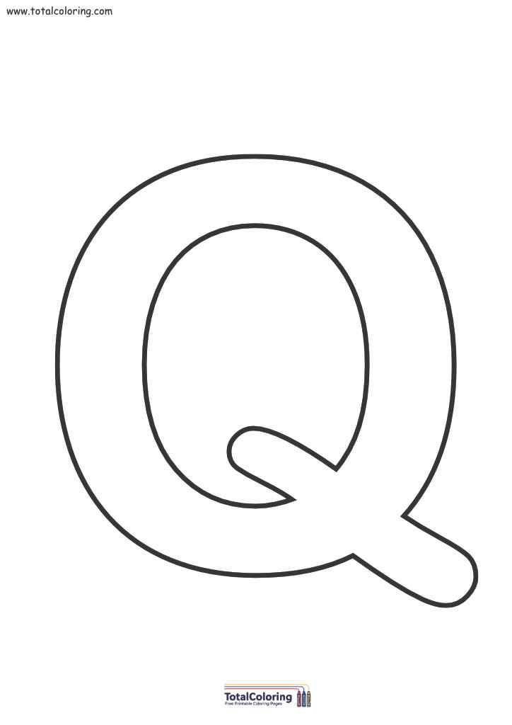 Letter Q Free Printable Template