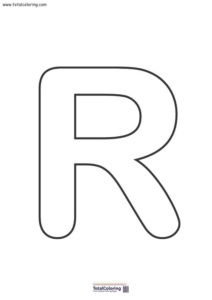 Letter R Free Printable Template