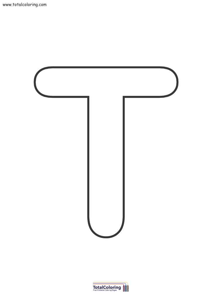 Letter T Free Printable Template