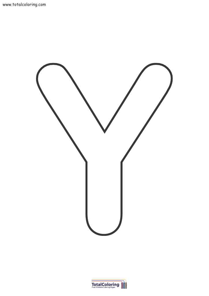Letter Y Free Printable Template