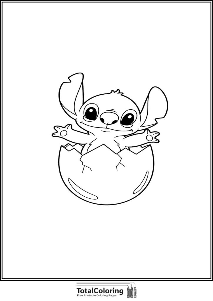 little stitch easter egg