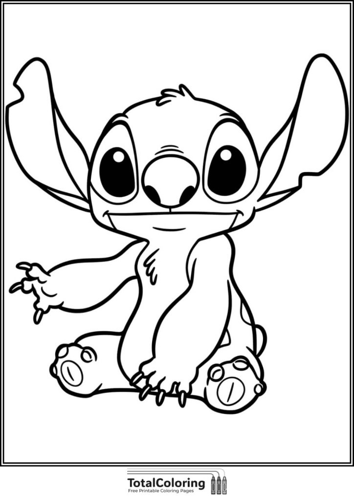 stitch printable coloring page