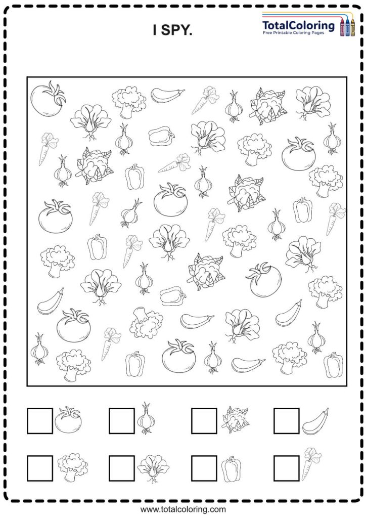 Food i spy TotalColoringCOM