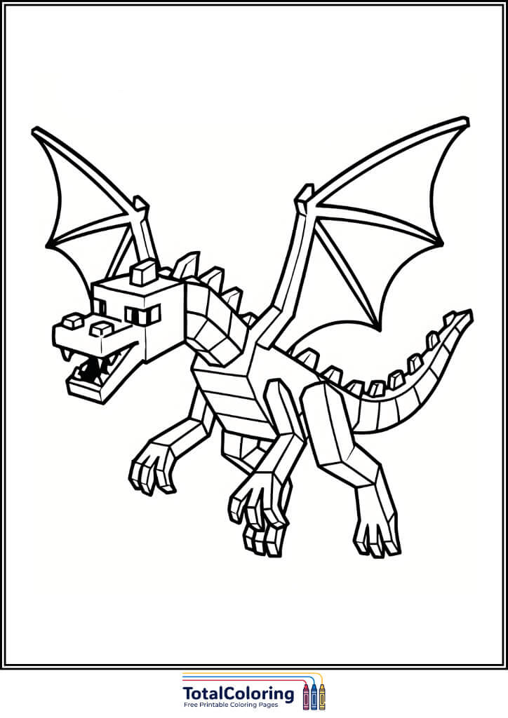 Minecraft coloring pages